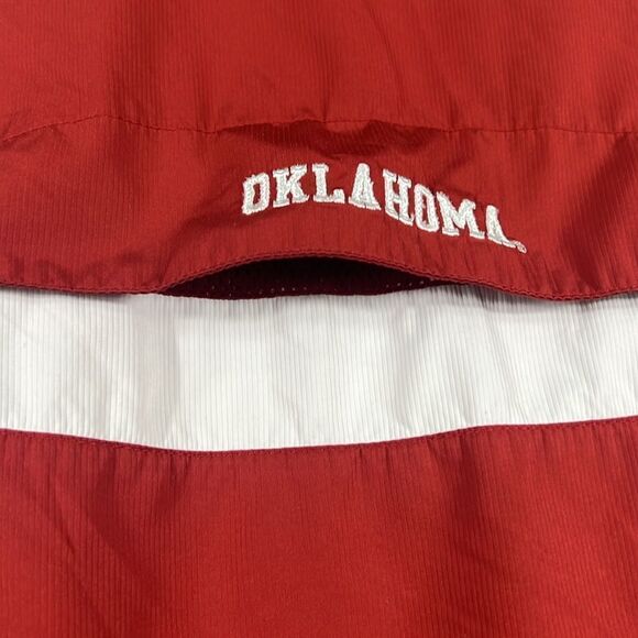 🔥🏈 Vintage OKLAHOMA SOONERS Nike Clima-Fit Quarter Zip Pullover Jacket Sz Lg - Picture 14 of 16